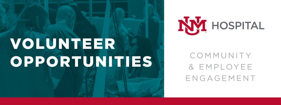 UNM Hospital Community & Employee Engagement Mobile Site Banner