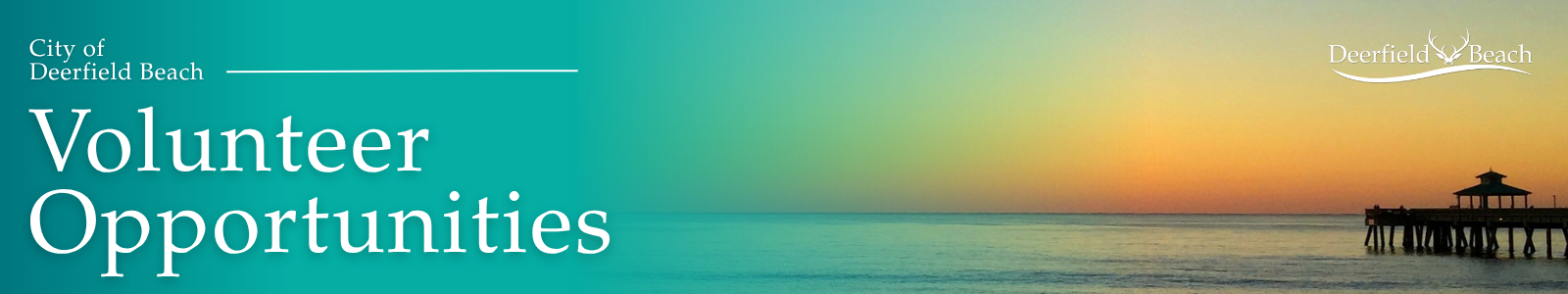 City of Deerfield Beach Desktop Site Banner