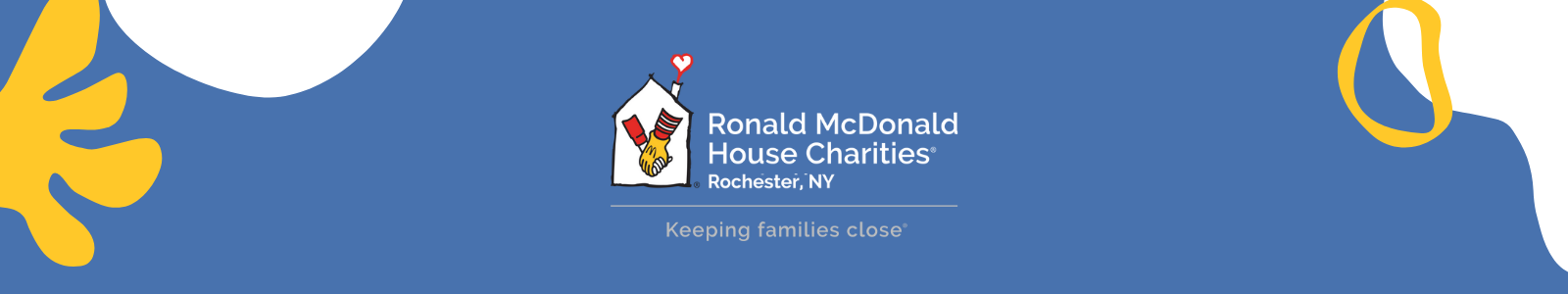 Ronald McDonald House Charities of Rochester NY Desktop Site Banner