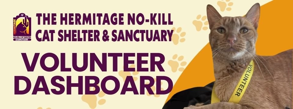 Hermitage No-Kill Cat Shelter Mobile Site Banner