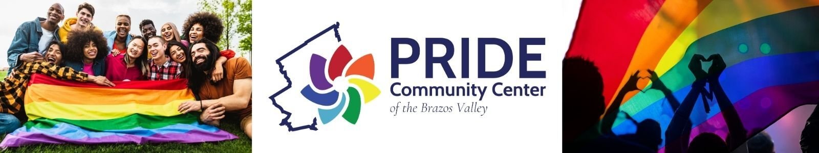 Pride Community Center of the Brazos Valley Desktop Site Banner