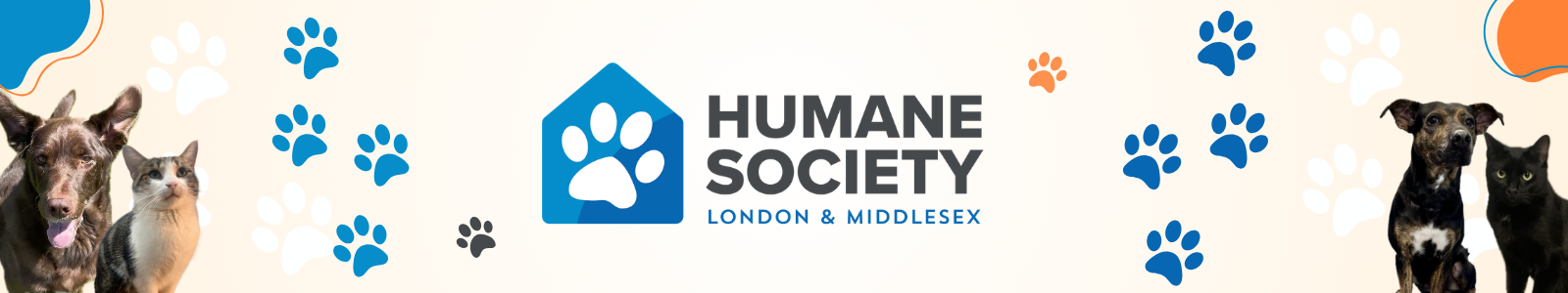 Humane Society London & Middlesex Desktop Site Banner