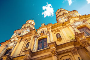 yellow church