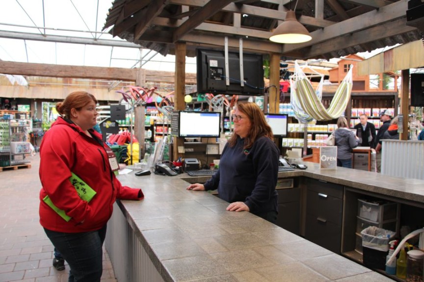 The check outs at Cedar Rim Nursery