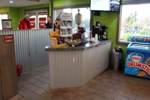 Complimentary coffee bar