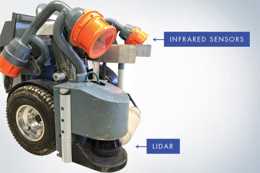 Harvest Automation HV 100 Lidar And Sensors