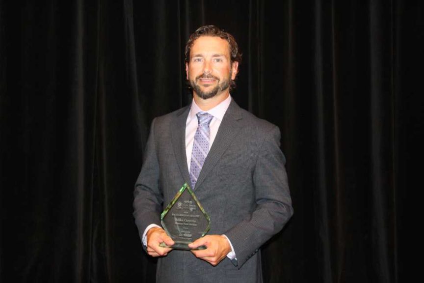 Mike Goyette of Pleasant View Gardens won the Excellence in Quality Award