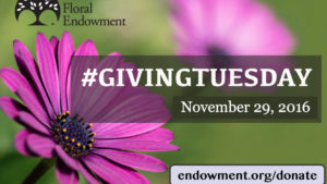 American Floral Endowment Once Again Joins Giving Tuesday Movement