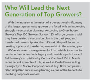 Top Growers Generational Shift