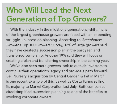Top Growers Generational Shift
