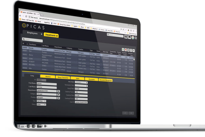 Picas Labor Tracking Module (Issol)