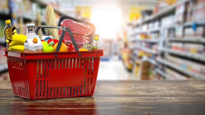 Grocery Store Basket controlled-environment agriculture