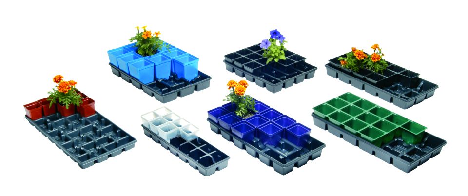 Landmark Plastic Square Pots and Trays