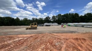 Mitchell's Nursery construction site for new greenhouse 2