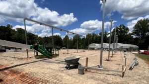 Mitchell's Nursery construction site for new greenhouse
