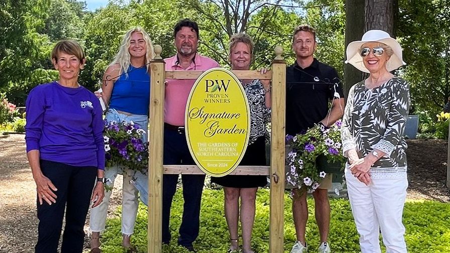 Proven Winners Signature Garden 11th property the Gardens of Southeastern North Carolina signage