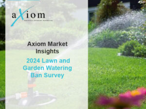 Axiom Marketing Insights 2024 Lawn and Garden Watering Ban Survey graphic