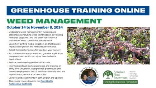 Master Weed Management with the Latest Course from 2024 Greenhouse Training Online