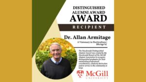 Announcing Dr. Allan Armitage as a 2024 Distinguished Alumni Award Winner
