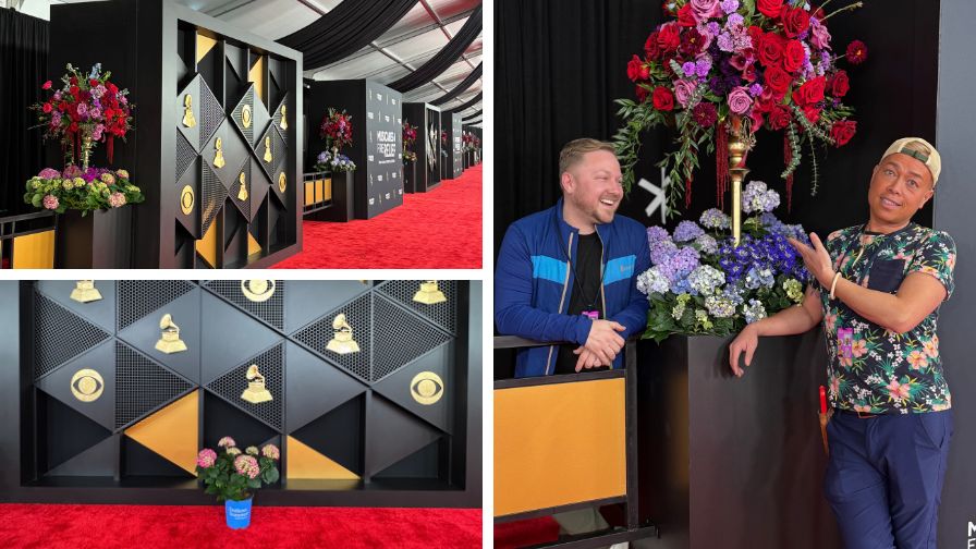 Endless Summer Hydrangeas selections from Bailey Nurseries featured by Tu Bloom at the 67th annual Grammy Awards.