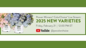 Proven Winners ColorChoice New 2025 Varieties to Debut in Livestream