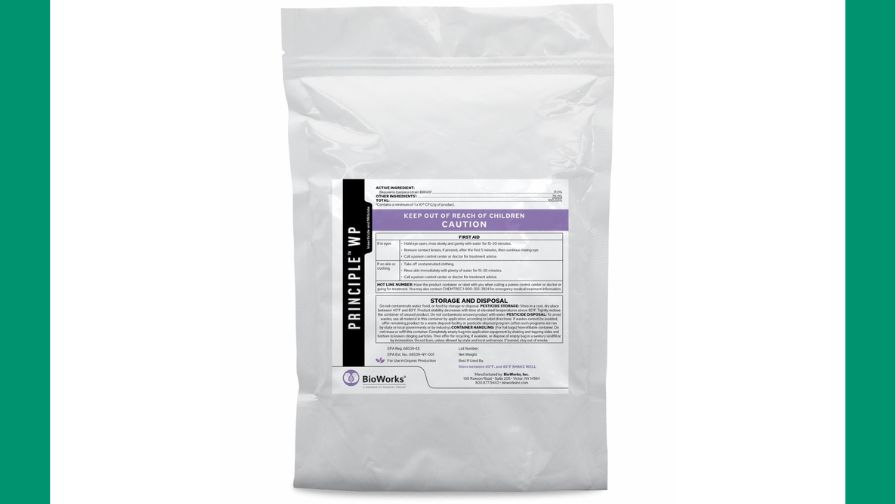 From BioWorks, the PRINCIPLE WP biological insecticide (bioinsecticide) has received EPA approval for use in the U.S.