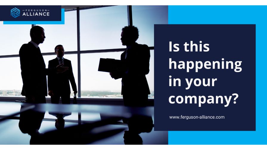 "Signs of a Family Business Culture in Decline" header image graphic from Ferguson Alliance article.