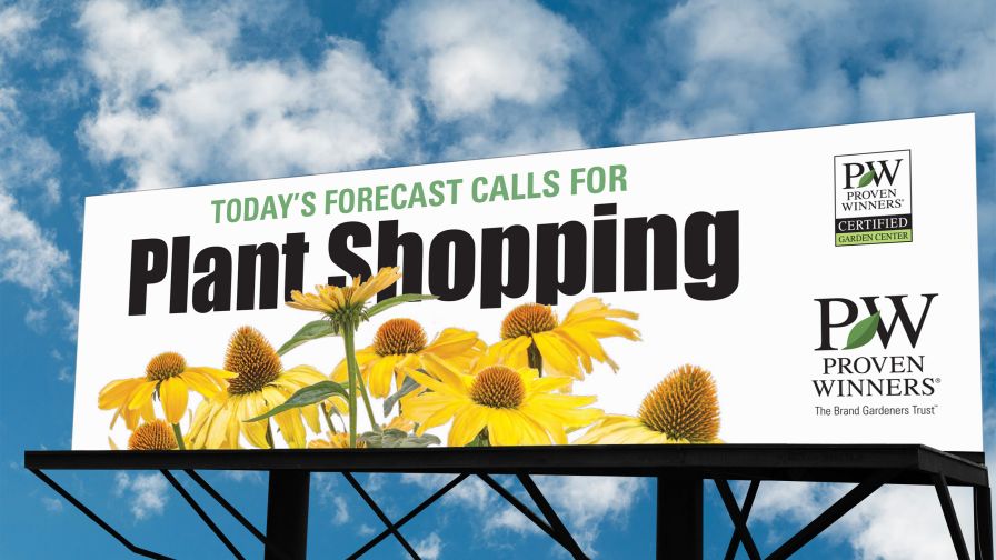 2025 Proven Winners billboard example #1, for the strategic spring campaign in multiple U.S. markets.