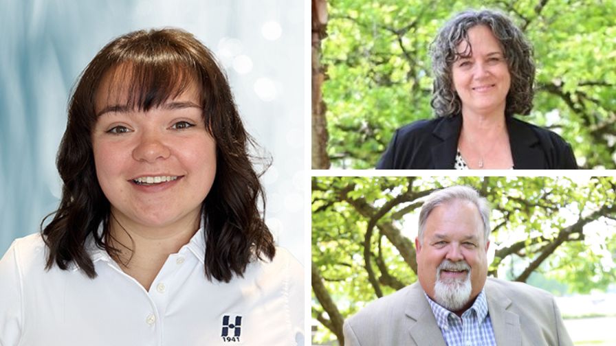 (Clockwise from left) Harrell's West Coast Territory Manager Brooke Jerie de Manriquez, McHutchison's Director of Vendor Management – Nursery Kim Burns, and McHutchison's Director of Sales – Nursery Ken McVicker.