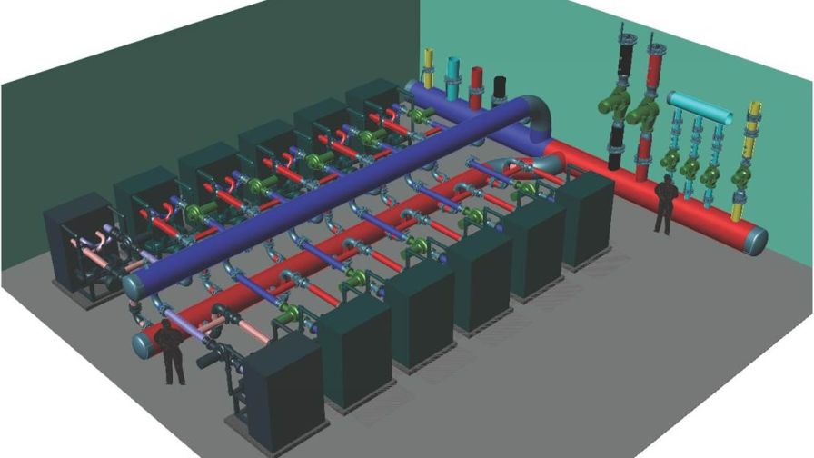 i 120 MBTU (35k kWh) Boiler Room Design.