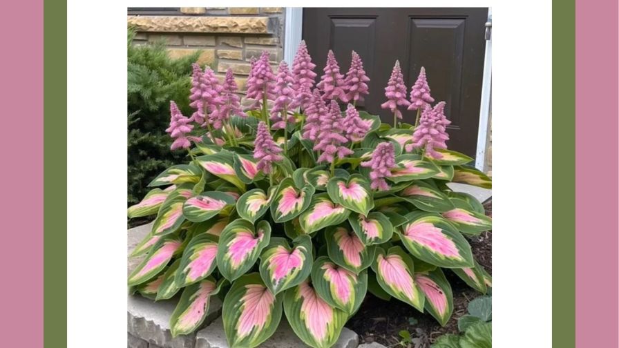 AI-generated Hosta flower crop.