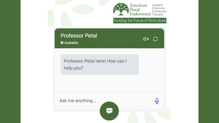 Professor Petal, an AI-powered chatbot developed with nextvert.
