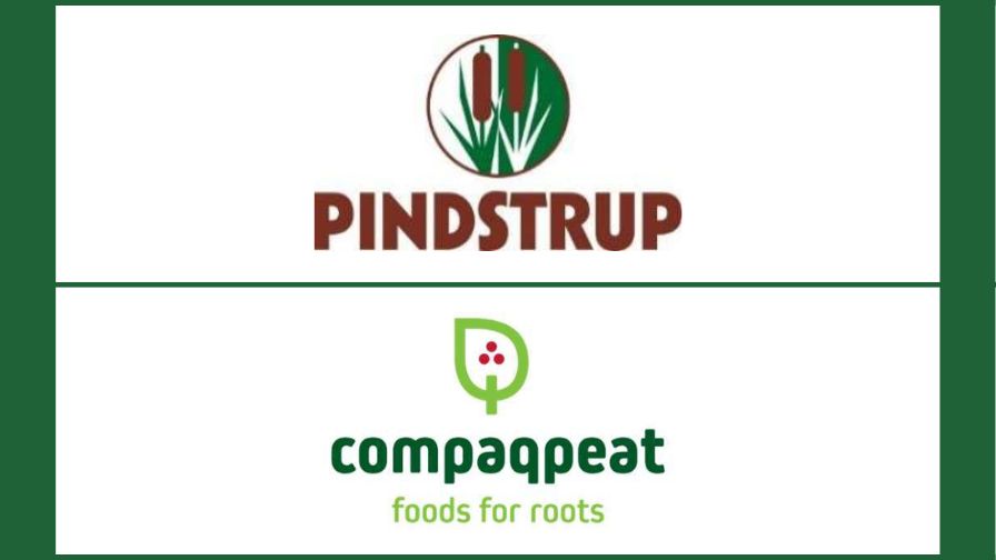The Pindstrup (top) and Compaqpeat (bottom) logos.