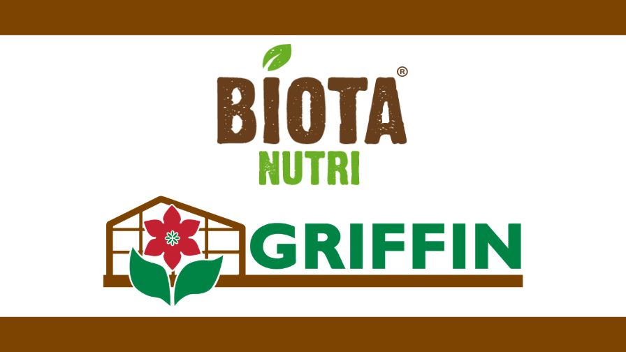 The Biota Nutri (Top) and Griffin Greenhouse Supplies (Bottom) logos.