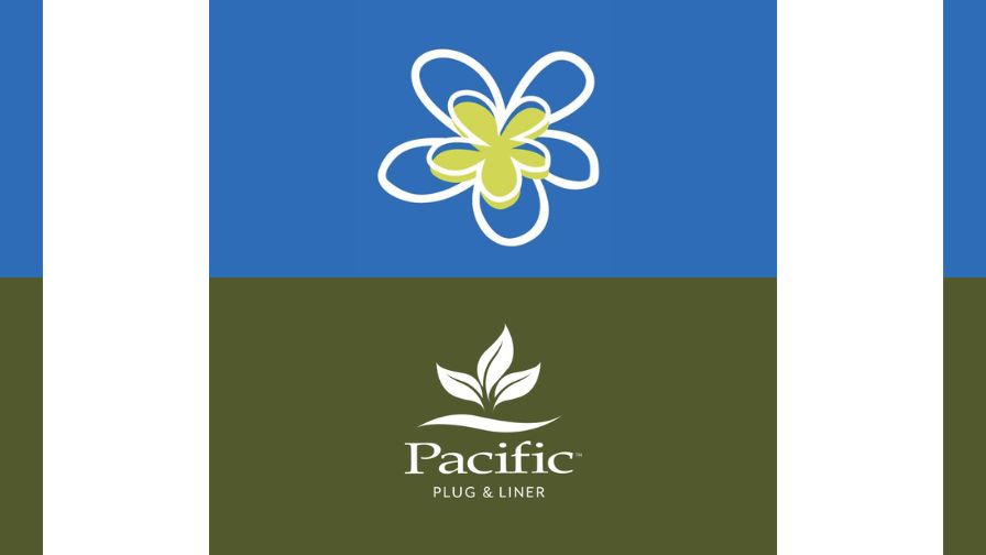 The Bloomin' Easy Plants (top) and Pacific Plug and Liner company logos.