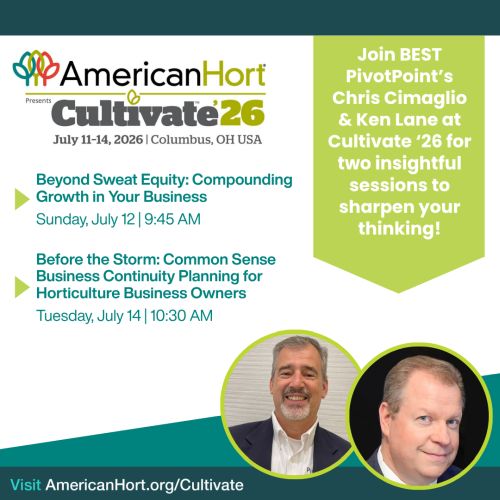 Cultivate 26 Graphic for Greenhouse Grower BEST and PivotPoint