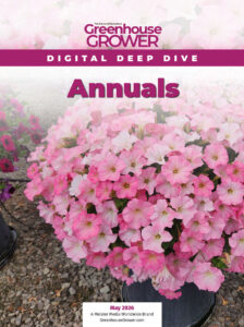 Greenhouse Grower May 2026 Digital Deep Dive cover on Annuals.