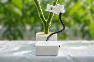 The Sensie Omni is a wireless plant wearable device that translates real-time plant data into easily digestible growing strategies.
