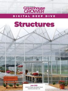 Greenhouse Grower June 2026 Digital Deep Dive cover on Structures.
