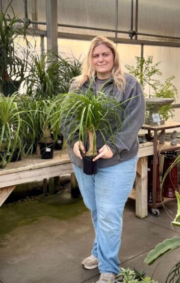 Wallace's Garden Center Houseplant Manager, Assistant Greenhouse Manager Maire Warden
