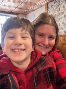 Jessica Tatro, Proven Winners Production R&D Manager and her son Mason
