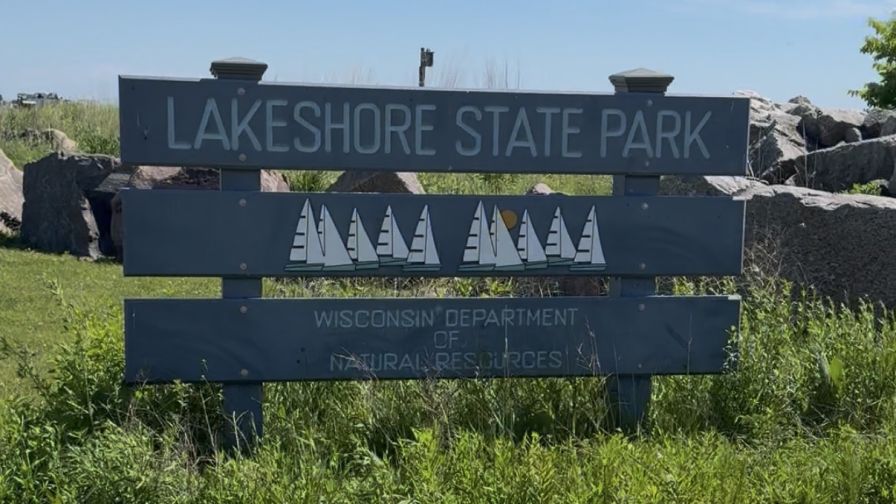 The Lakeshore State Park sign.