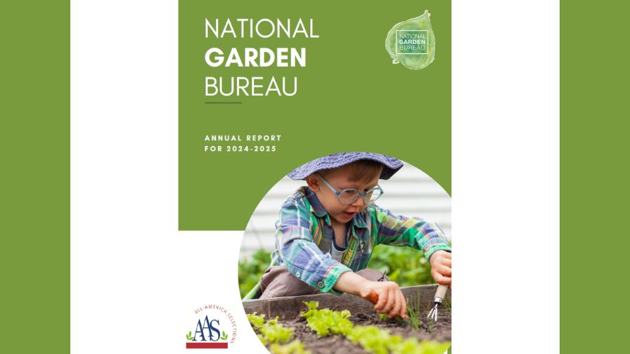 Cover for the 2025–26 National Garden Bureau Annual Report.