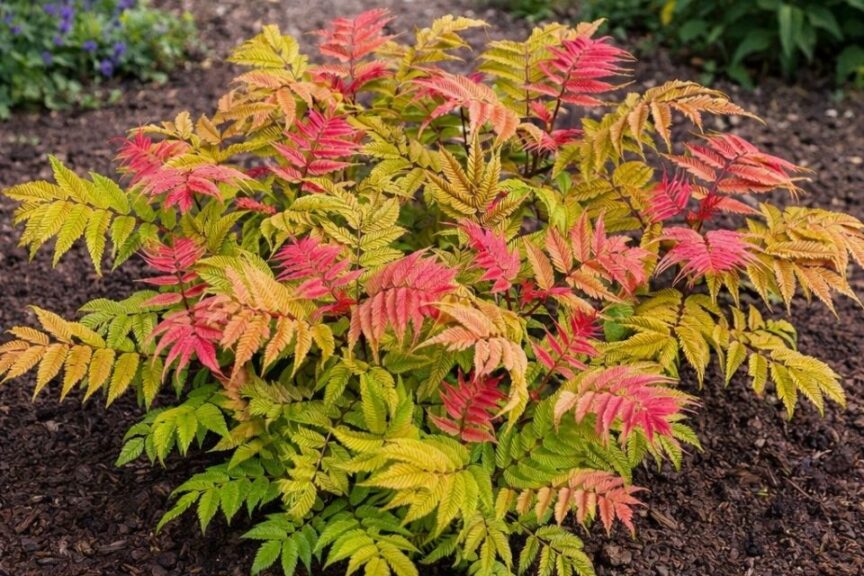 Crimson Feathers False Spirea