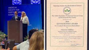 Dr. Amanda Solliday Receives ASHS Kenneth Post Distinguished Achievement Award