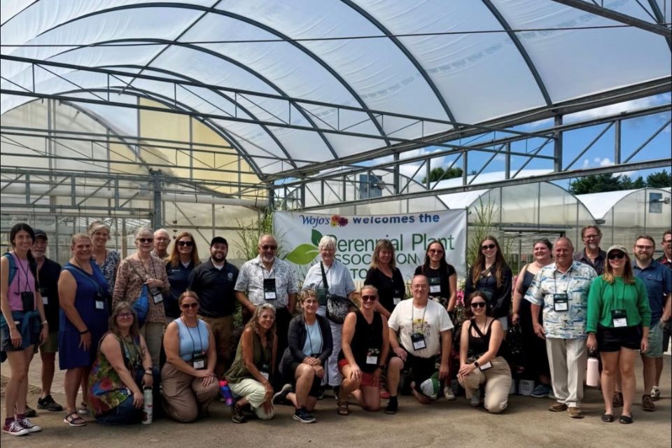 PPA attendees gather at Wojo’s during the Ideas & Inspiration Tour on July 29, part of the 2026 Perennial Plant Association National Symposium in Michigan.