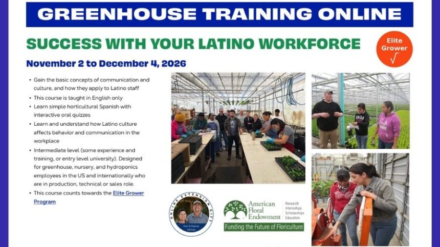 2026 Greenhouse Training Online Continues with "Success with your ...