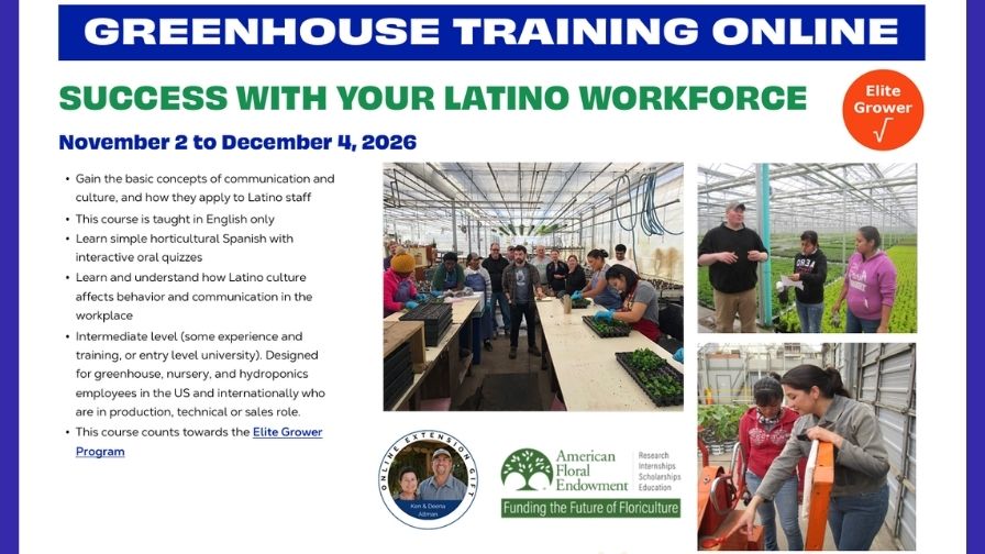 2026 Greenhouse Training Online — "Success with your Latino Workforce".