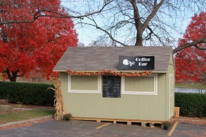 Coffee bar in the parking lot
