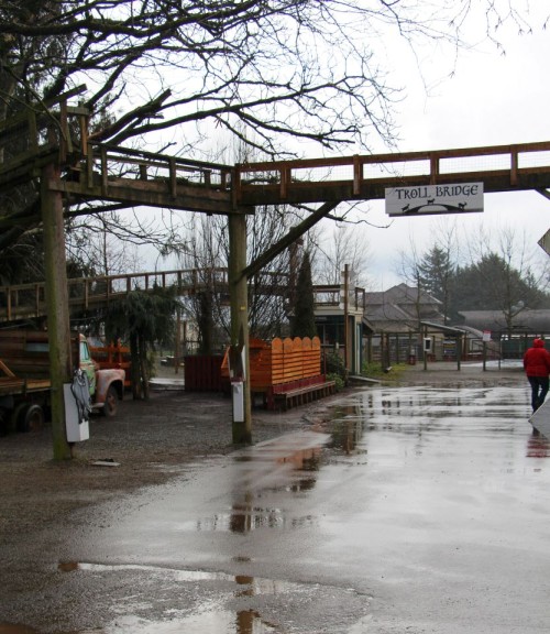 Goat bridges wind their way above visitors heads.